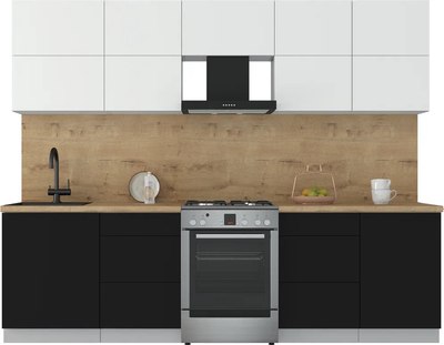 Кухонный гарнитур Интерлиния Мила Матте 2.7 Б - фото