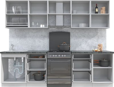 Кухонный гарнитур Интерлиния Мила Матте 2.7 Б