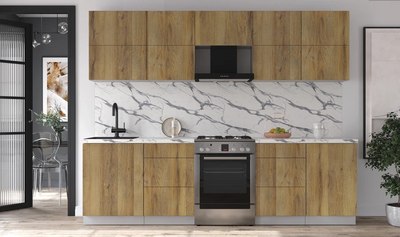 Кухонный гарнитур Интерлиния Мила Матте 2.7 Б