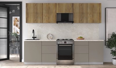 Кухонный гарнитур Интерлиния Мила Матте 2.7 Б