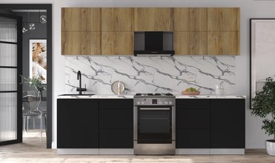 Кухонный гарнитур Интерлиния Мила Матте 2.7 Б