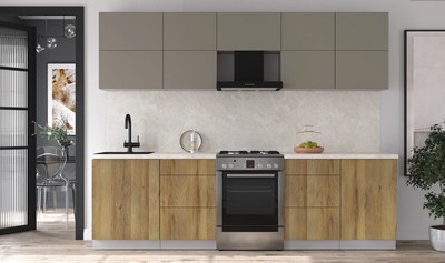 Кухонный гарнитур Интерлиния Мила Матте 2.7 Б