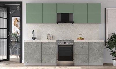 Кухонный гарнитур Интерлиния Мила Матте 2.7 Б