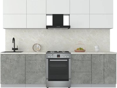 Кухонный гарнитур Интерлиния Мила Матте 2.8 Б - фото