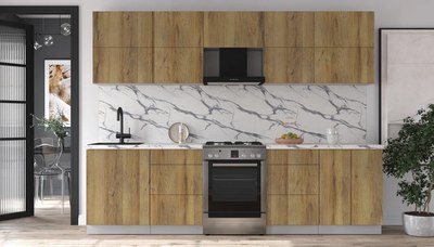 Кухонный гарнитур Интерлиния Мила Матте 2.8 Б