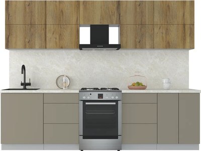 Кухонный гарнитур Интерлиния Мила Матте 2.8 Б - фото