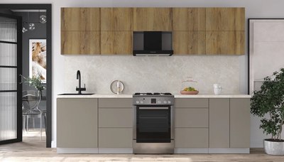 Кухонный гарнитур Интерлиния Мила Матте 2.8 Б