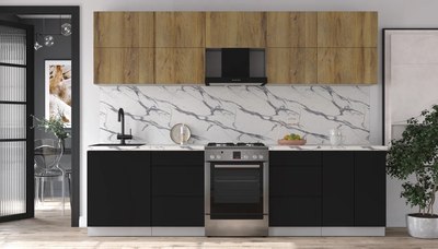 Кухонный гарнитур Интерлиния Мила Матте 2.8 Б