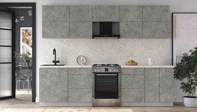 Кухонный гарнитур Интерлиния Мила Матте 2.8 Б