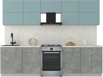 Кухонный гарнитур Интерлиния Мила Матте 2.8 Б - фото