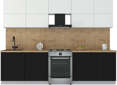 Кухонный гарнитур Интерлиния Мила Матте 2.9 Б - фото