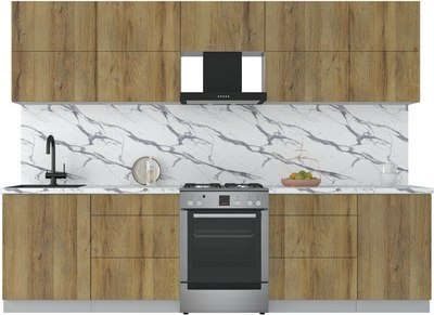 Кухонный гарнитур Интерлиния Мила Матте 2.9 Б - фото