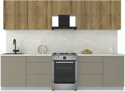 Кухонный гарнитур Интерлиния Мила Матте 2.9 Б - фото
