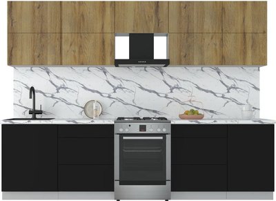 Кухонный гарнитур Интерлиния Мила Матте 2.9 Б - фото