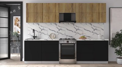 Кухонный гарнитур Интерлиния Мила Матте 2.9 Б