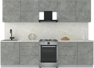 Кухонный гарнитур Интерлиния Мила Матте 2.9 Б - фото