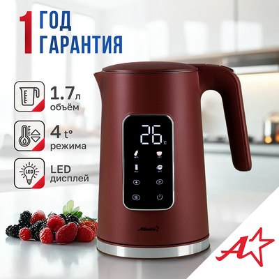 Электрочайник Atlanta ATH-2537 (красный)