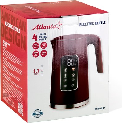 Электрочайник Atlanta ATH-2537 (красный)