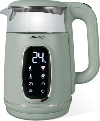 Электрочайник Atlanta ATH-2540 (зеленый) - фото