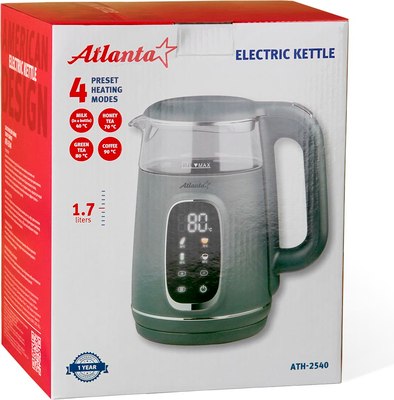 Электрочайник Atlanta ATH-2540 (зеленый)