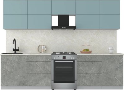 Кухонный гарнитур Интерлиния Мила Матте 2.9 Б - фото