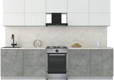 Кухонный гарнитур Интерлиния Мила Матте 3.0 Б - фото