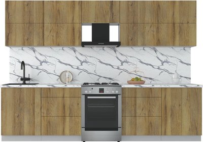 Кухонный гарнитур Интерлиния Мила Матте 3.0 Б - фото