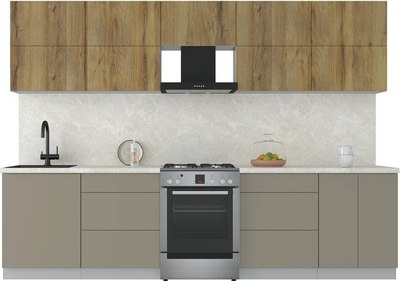 Кухонный гарнитур Интерлиния Мила Матте 3.0 Б - фото