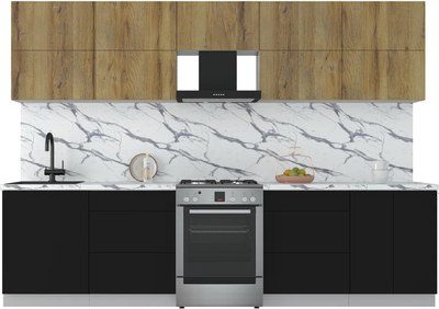 Кухонный гарнитур Интерлиния Мила Матте 3.0 Б - фото