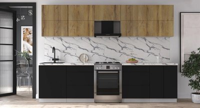 Кухонный гарнитур Интерлиния Мила Матте 3.0 Б