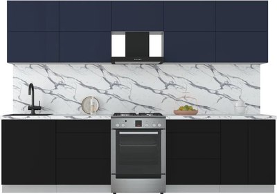 Кухонный гарнитур Интерлиния Мила Матте 3.0 Б - фото