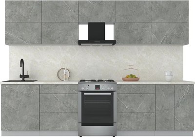 Кухонный гарнитур Интерлиния Мила Матте 3.0 Б - фото