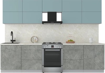 Кухонный гарнитур Интерлиния Мила Матте 3.0 Б - фото