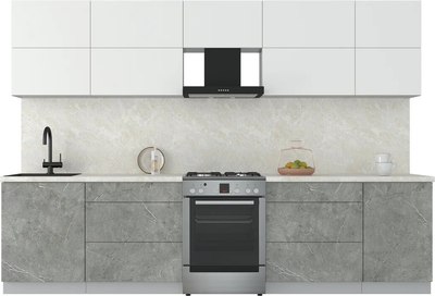 Кухонный гарнитур Интерлиния Мила Матте 3.1 Б - фото