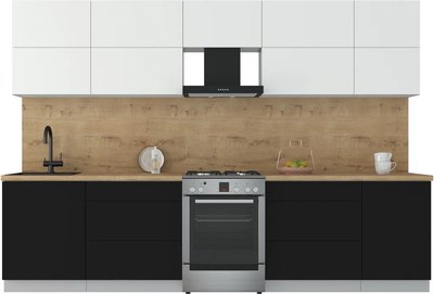 Кухонный гарнитур Интерлиния Мила Матте 3.1 Б - фото