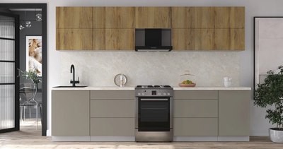 Кухонный гарнитур Интерлиния Мила Матте 3.1 Б