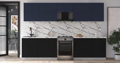 Кухонный гарнитур Интерлиния Мила Матте 3.1 Б