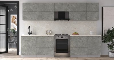 Кухонный гарнитур Интерлиния Мила Матте 3.1 Б