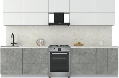 Кухонный гарнитур Интерлиния Мила Матте 3.2 Б - фото