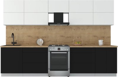 Кухонный гарнитур Интерлиния Мила Матте 3.2 Б - фото