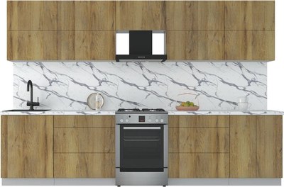 Кухонный гарнитур Интерлиния Мила Матте 3.2 Б - фото