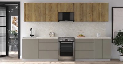 Кухонный гарнитур Интерлиния Мила Матте 3.2 Б