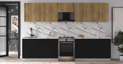 Кухонный гарнитур Интерлиния Мила Матте 3.2 Б