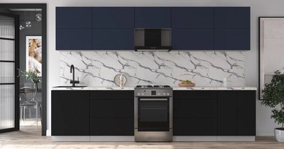 Кухонный гарнитур Интерлиния Мила Матте 3.2 Б