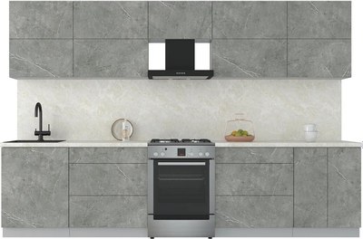 Кухонный гарнитур Интерлиния Мила Матте 3.2 Б - фото