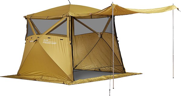 Туристический шатер Higashi Pyramid Camp Olive Кухня-шатер / 03462 - фото