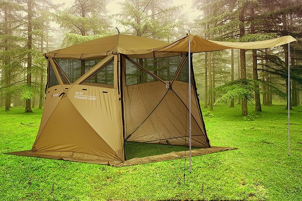 Туристический шатер Higashi Pyramid Camp Olive Кухня-шатер / 03462