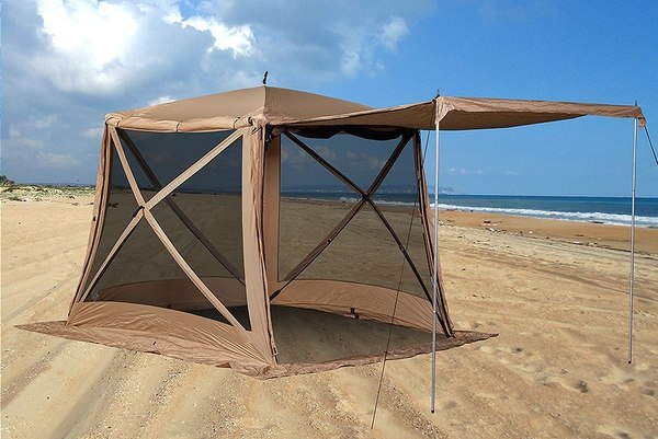 Туристический шатер Higashi Pyramid Mesh Sand Кухня-шатер / 05066