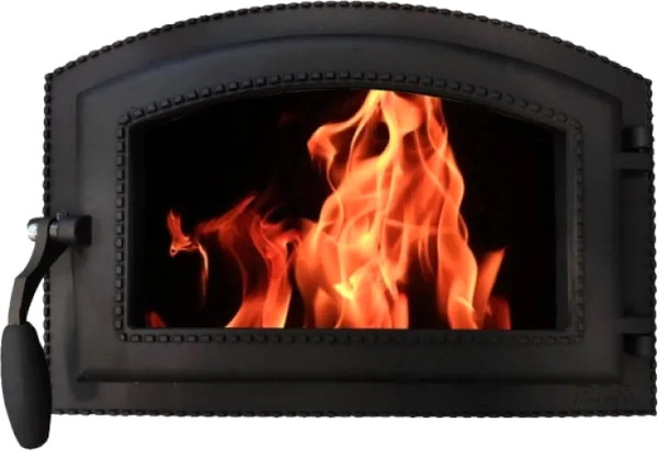 Дверца каминная Литком Каравай-2 ДКГ-10АС (Р) - фото