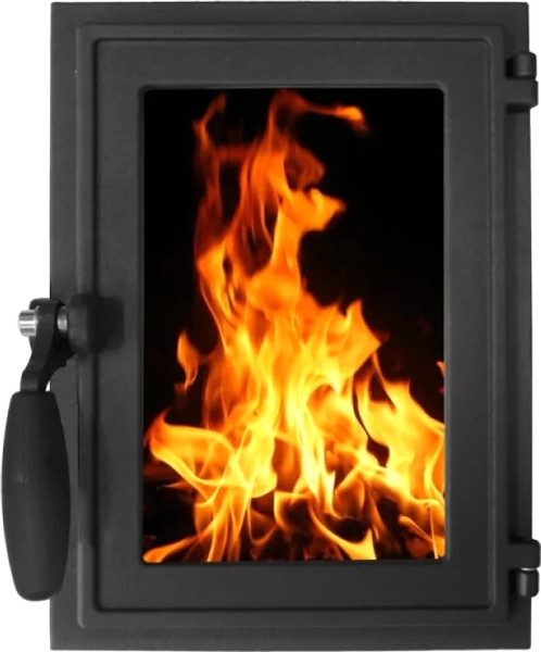 Дверца печная Литком Топочная ДТГ-5КС (Р) Карелия - фото